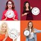 6 PCS Clock Movement Kit High Torque Quartz with 10 Different Pairs of Hands Clock for DIY Repair Clock Parts Shaft Lengths 12mm 15.5mm 21.5mm